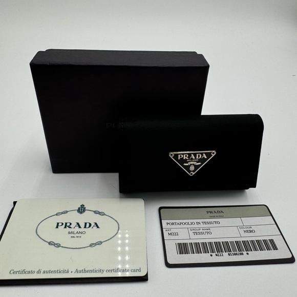 Prada Nylon 6 Key Case Holder Black - Picture 3 of 8